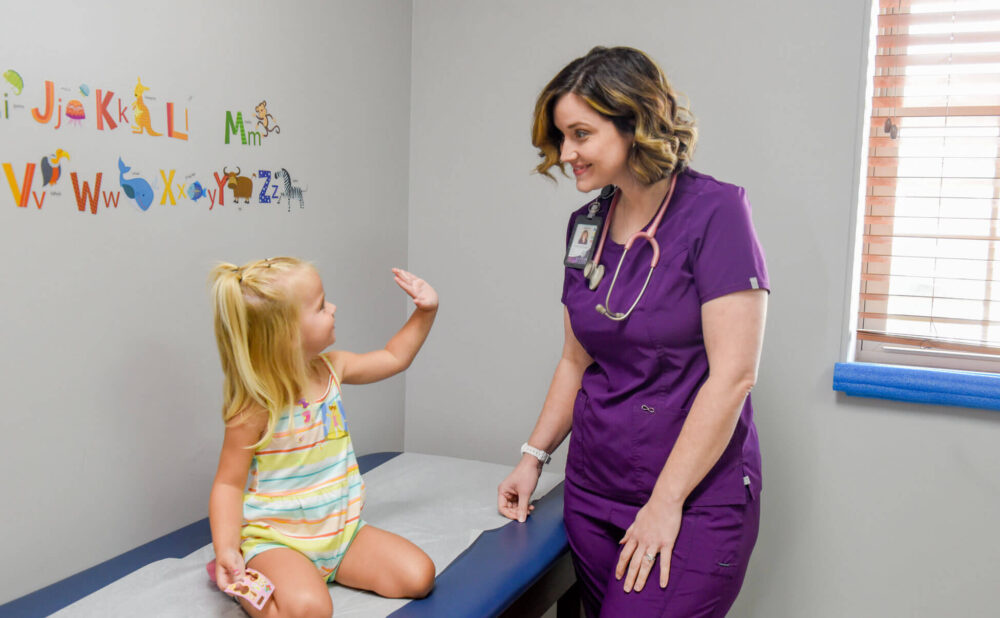 Cute kid as a checkup