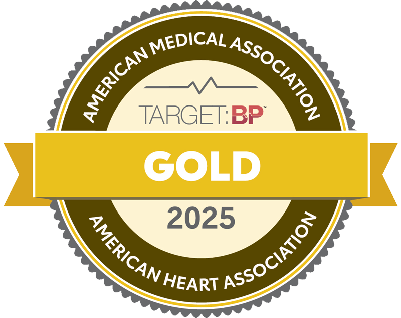 2025 AMA/AHA TargetBP Gold+ award.