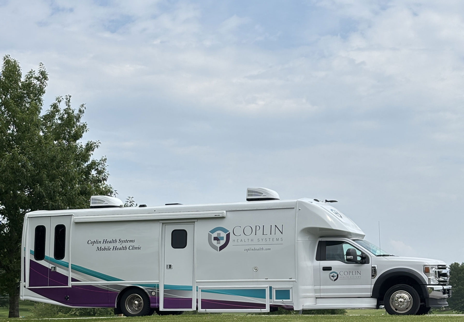 Coplin mobile health clinic truck.